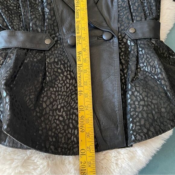 ADLER SOVEREIGN Black Leather 80s CROPPED LEATHER Jacket. - Picture 4 of 15